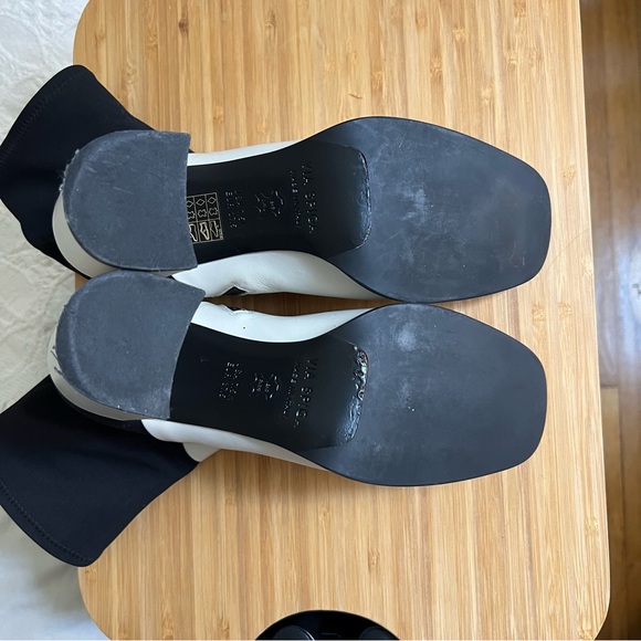 Via Spiga Devon Leather and Stretch Sock Boots - size 37.5. Made in Italy - Picture 7 of 8